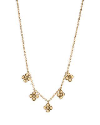 Berry Clover Multi Station Necklace by CAPUCINE DE WULF