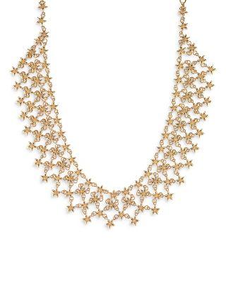 Jasmine Imitation Pearl Flower Statement Necklace by CAPUCINE DE WULF