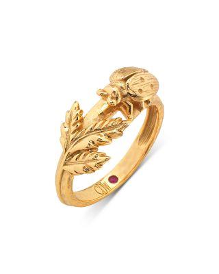 Meadow Ladybug Ring by CAPUCINE DE WULF