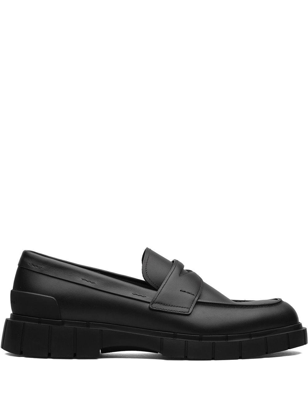 slip-on calf leather loafers by CAR SHOE