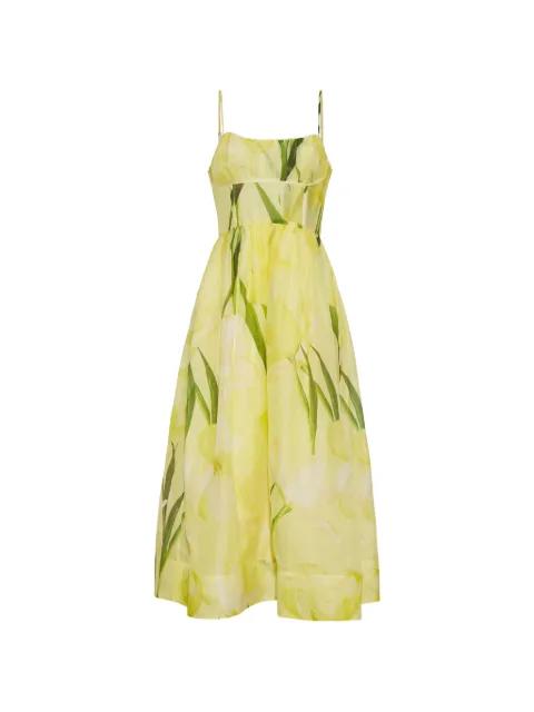 Alba floral-print midi dress by CARA CARA