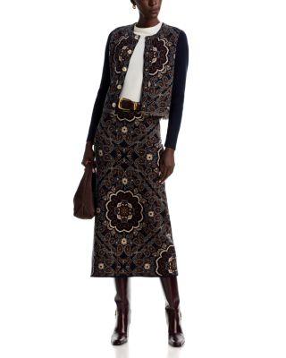 Alessia Merino Wool & Cotton Jacket & Clara Skirt by CARA CARA