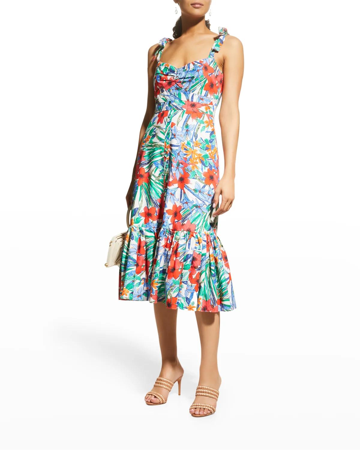 Belvedere Floral Fit-And-Flare Midi Dress by CARA CARA Belvedere Floral Fit-And-Flare Midi Dress by CARA CARA