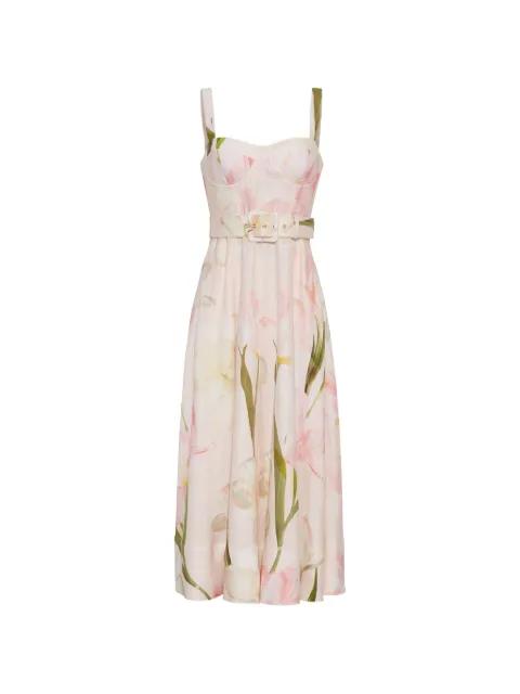 Calypso bustier floral-print dress by CARA CARA
