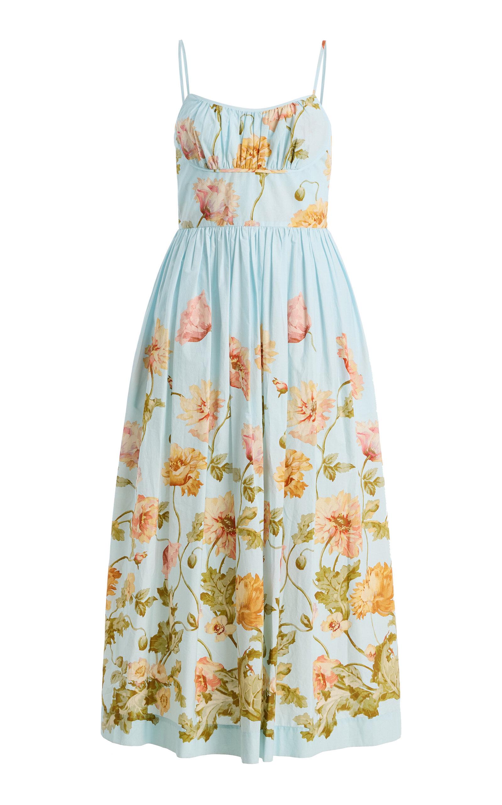 Cara Cara Alba Floral Cotton Midi Dress - Moda Operandi by CARA CARA