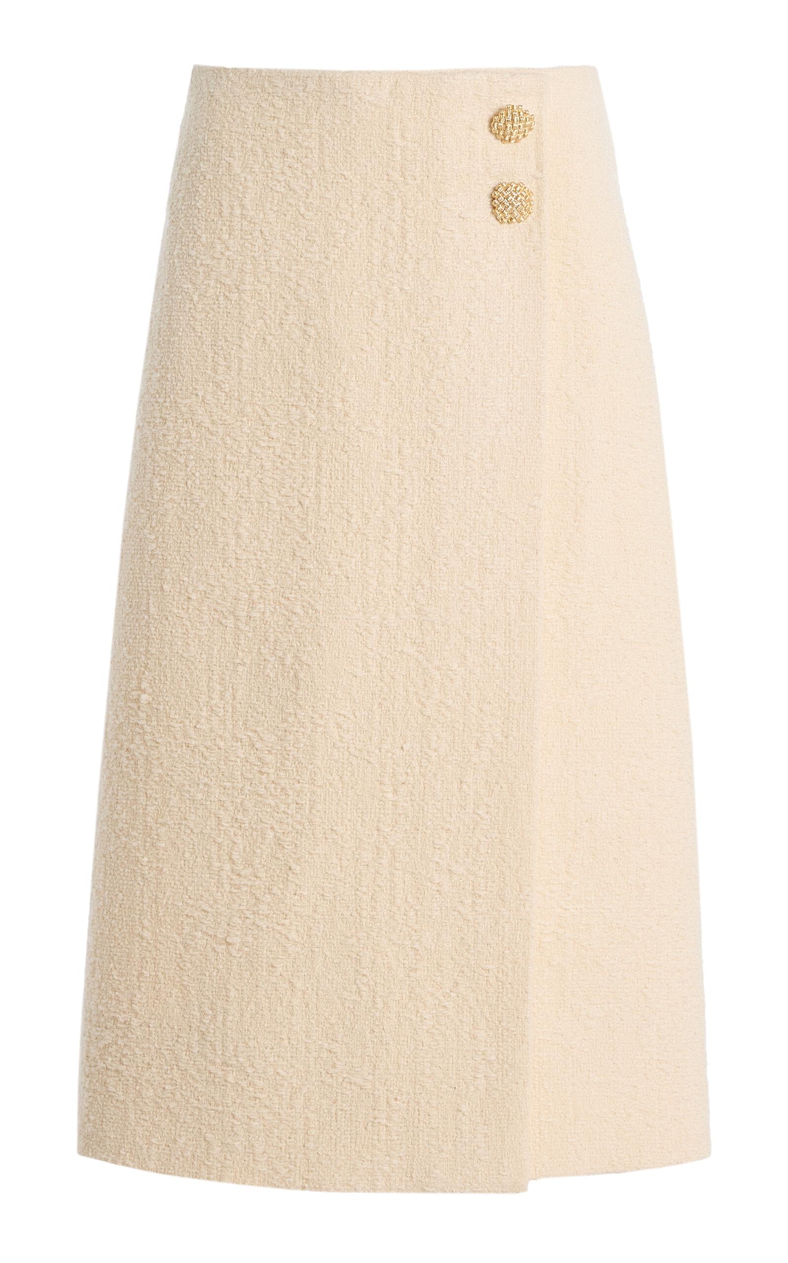 Cara Cara Luca Cotton-Wool Blend Boucle Tweedidi Skirt -oda Operandi by CARA CARA