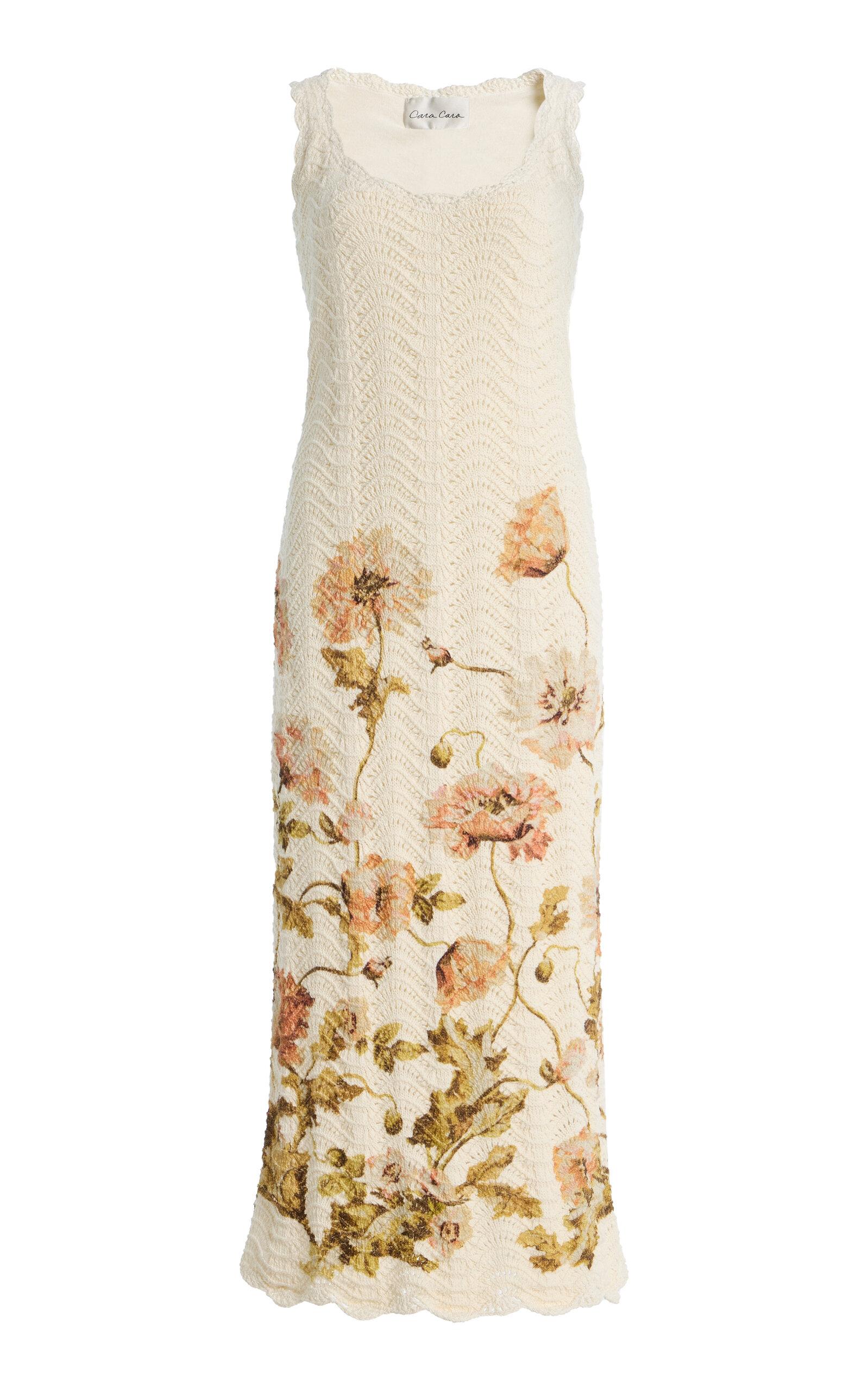 Cara Cara Orel Crocheted Cotton Midi Dress - Moda Operandi by CARA CARA
