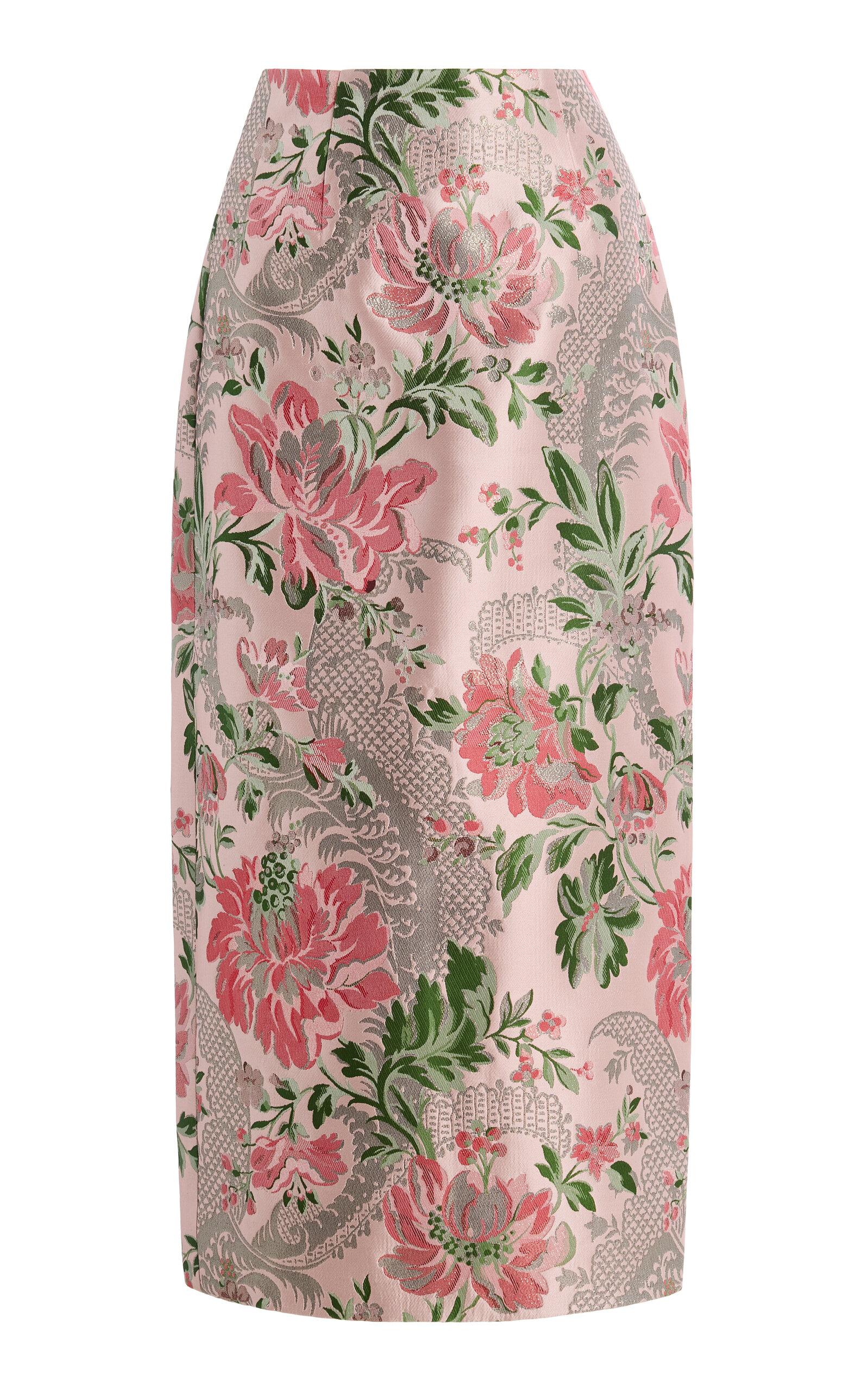 Cara Cara Sienna Floral Jacquard Midi Skirt - Moda Operandi by CARA CARA