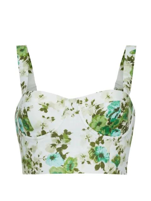 Claudine floral-print top by CARA CARA
