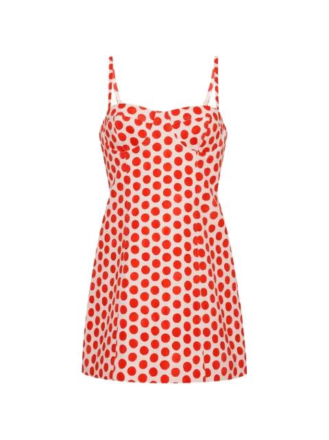 Claudine polka-dot mini dress by CARA CARA