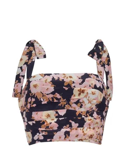 Daria floral-print tie-strap top by CARA CARA