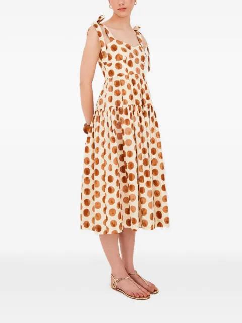 Faiza printed tie-strap dress by CARA CARA