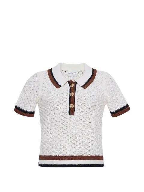 Ginger crochet polo shirt by CARA CARA