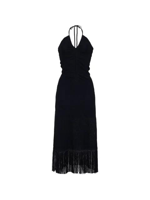 Hawthorne fringe-trim midi dress by CARA CARA