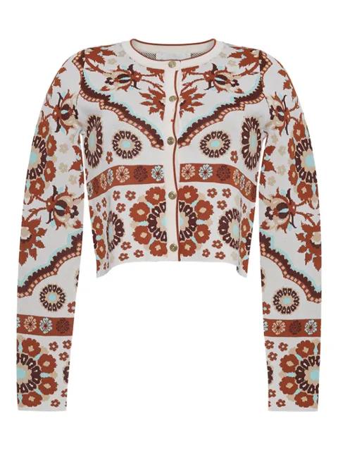Ila floral-pattern button cardigan by CARA CARA