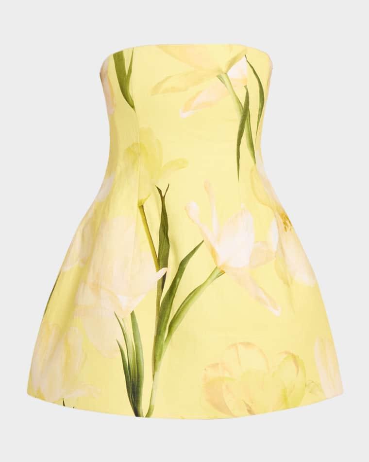 Ines Strapless Mini Dress by CARA CARA