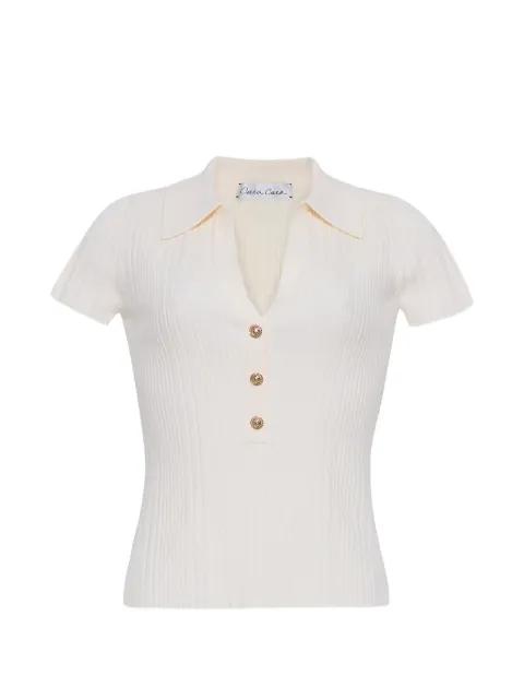 Ivanna button ribbed top by CARA CARA