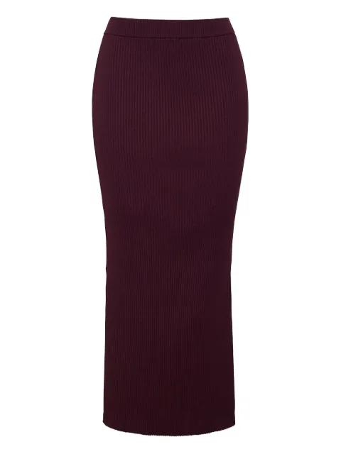 Jocelyn ribbed midi skirt by CARA CARA