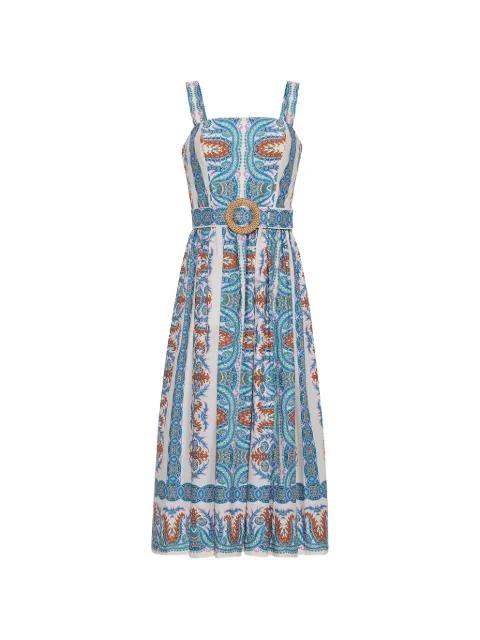 Julie paisley-print midi dress by CARA CARA