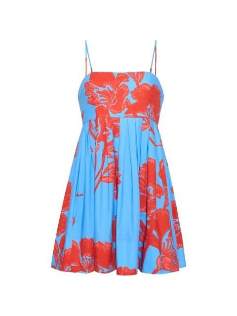Leo floral-print mini dress by CARA CARA