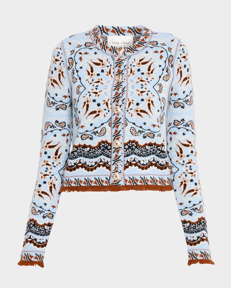 Livi Jacquard Wool-Blend Jacket by CARA CARA