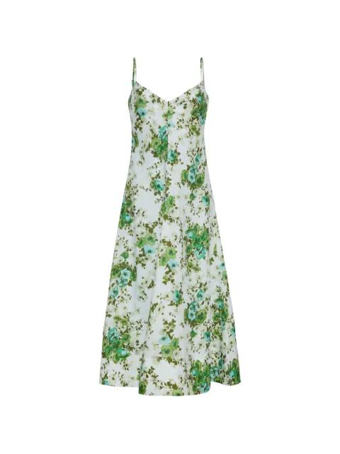Mae floral-pattern midi dress by CARA CARA