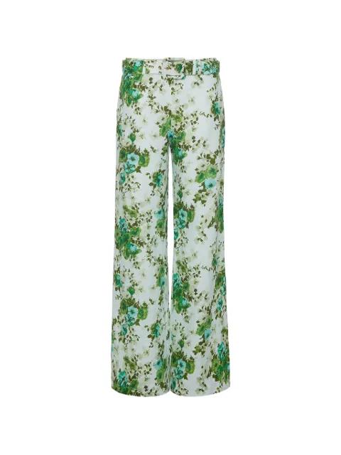 Mayflower floral-pattern trousers by CARA CARA