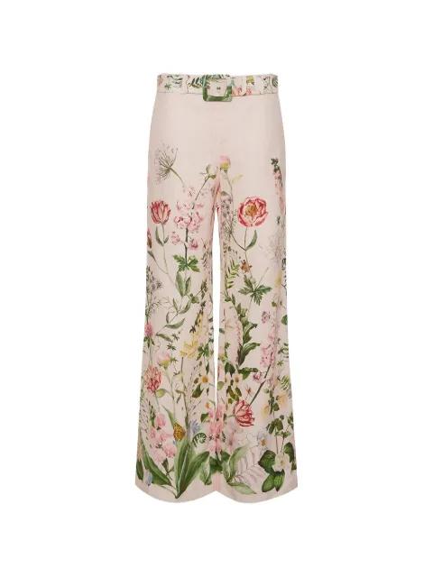 Mayflower floral-pattern trousers by CARA CARA