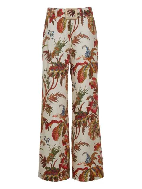 Mayflower floral-print trousers by CARA CARA