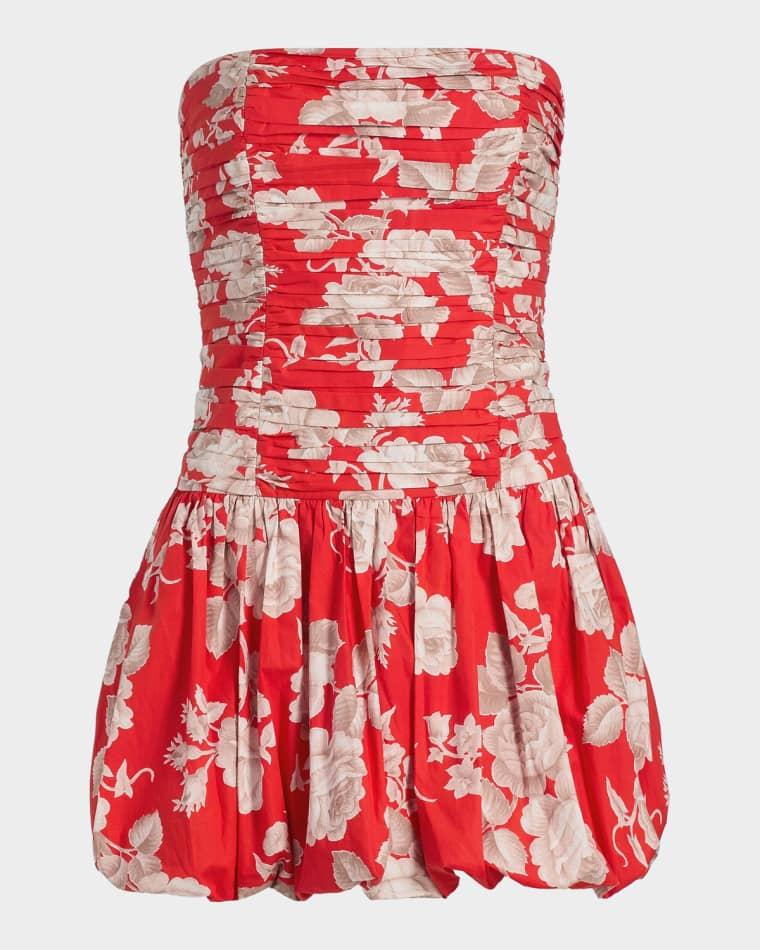 Montreal Floral Dropwaist Minidress by CARA CARA