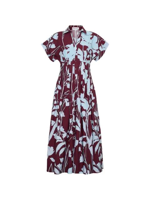Nash floral-print midi dress by CARA CARA