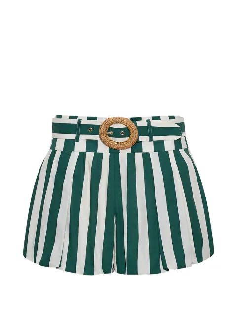 Ray striped belted shorts by CARA CARA