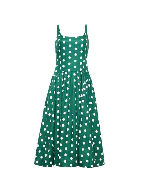 Regio polka-dot midi dress by CARA CARA
