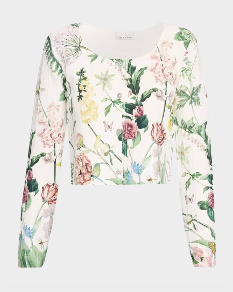 Rose Cropped Cardigan by CARA CARA