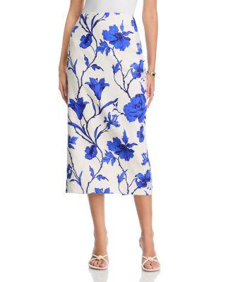 Sienna Linen Midi Skirt by CARA CARA