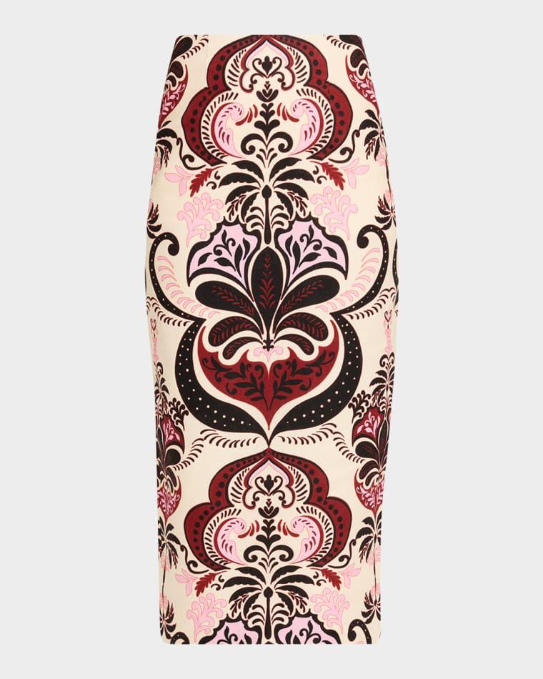 Sienna Printed Midi Skirt by CARA CARA