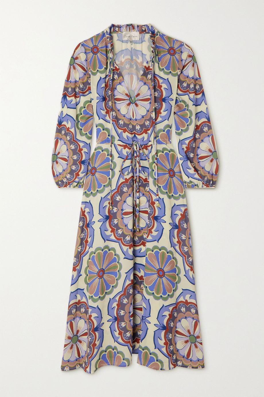 Tanglewood paisley-print crepe midi dress by CARA CARA