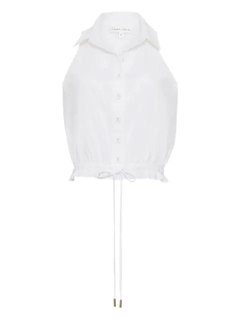button-up halter top by CARA CARA