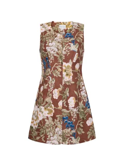 floral-print Rhapsody mini dress by CARA CARA