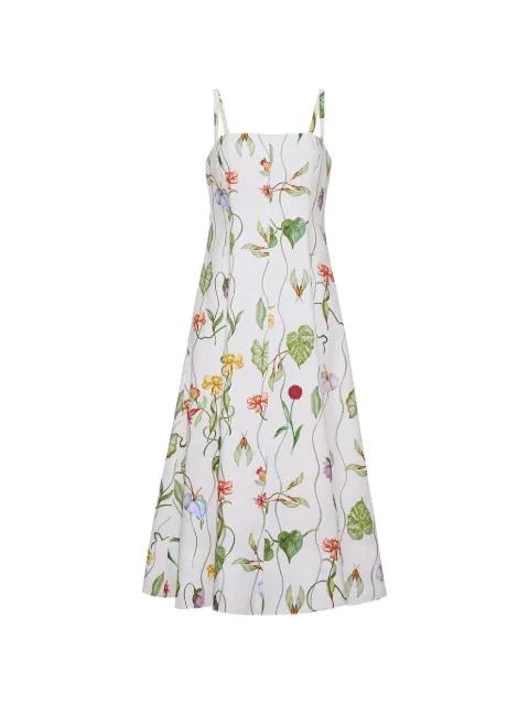 floral-print linen dress by CARA CARA
