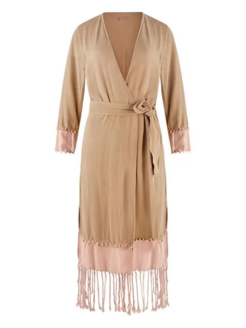 Suhay belted coat by CARAVANA
