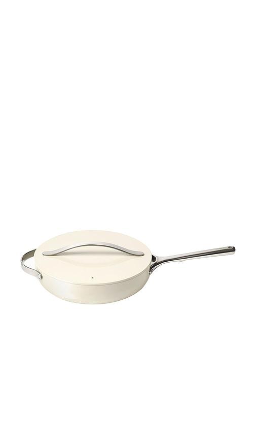 Caraway 4.5 Quart Non-stick Ceramic Saute Pan in Cream by CARAWAY