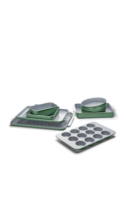 Caraway Non-toxic Ceramic Non-stick Mega Bakeware Set in Sage by CARAWAY