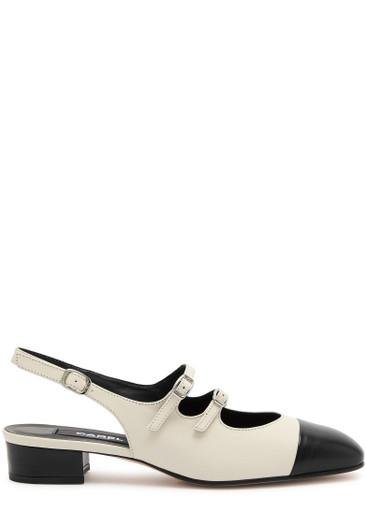 Abricot 20 leather slingback Mary Jane pumps by CAREL