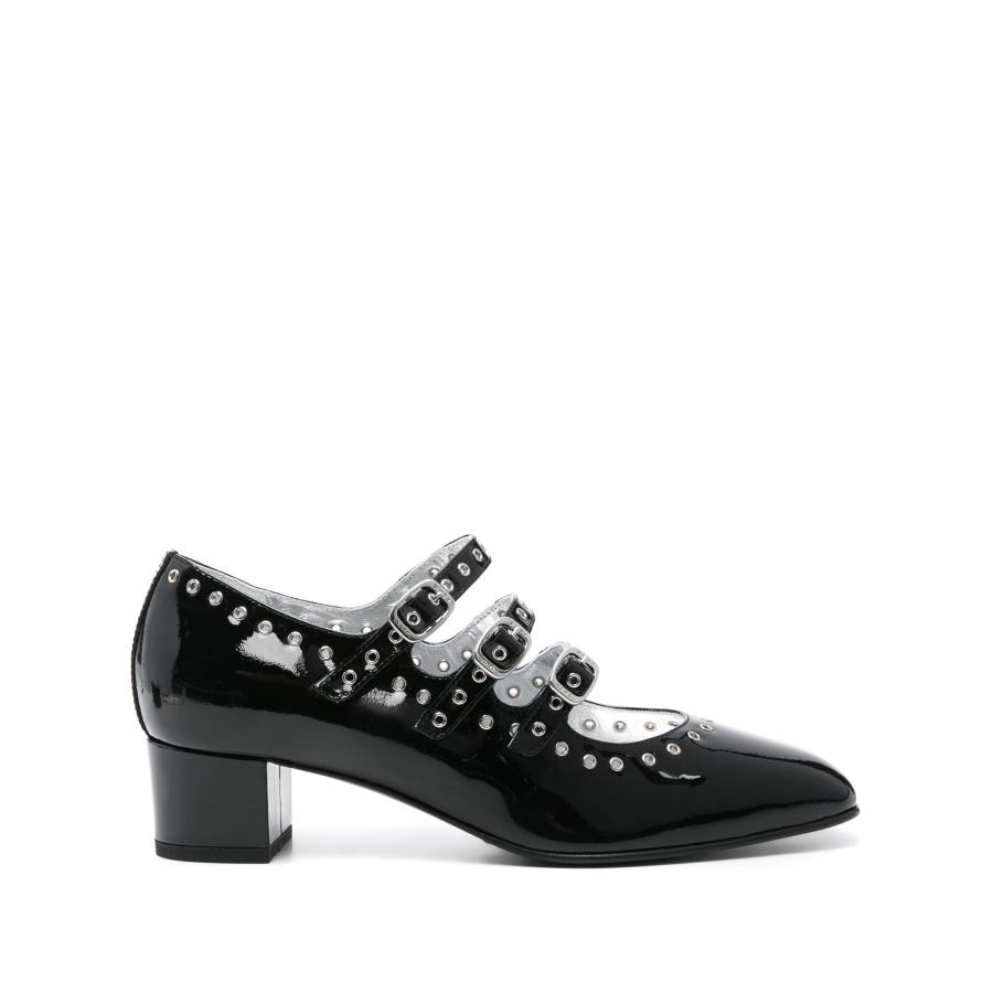 Carel Ladies Black Patent Eyelet Leather Mary Jane by CAREL
