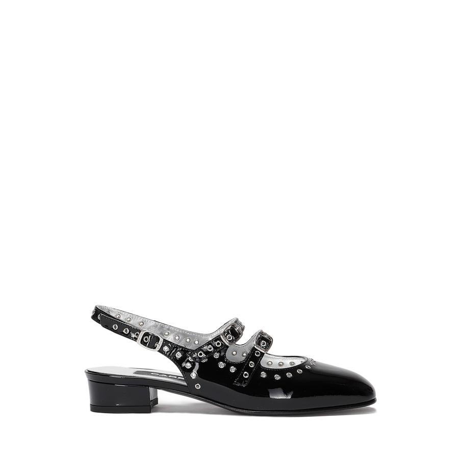 Carel Ladies Black Patent Queen Slingback Mary Janes by CAREL