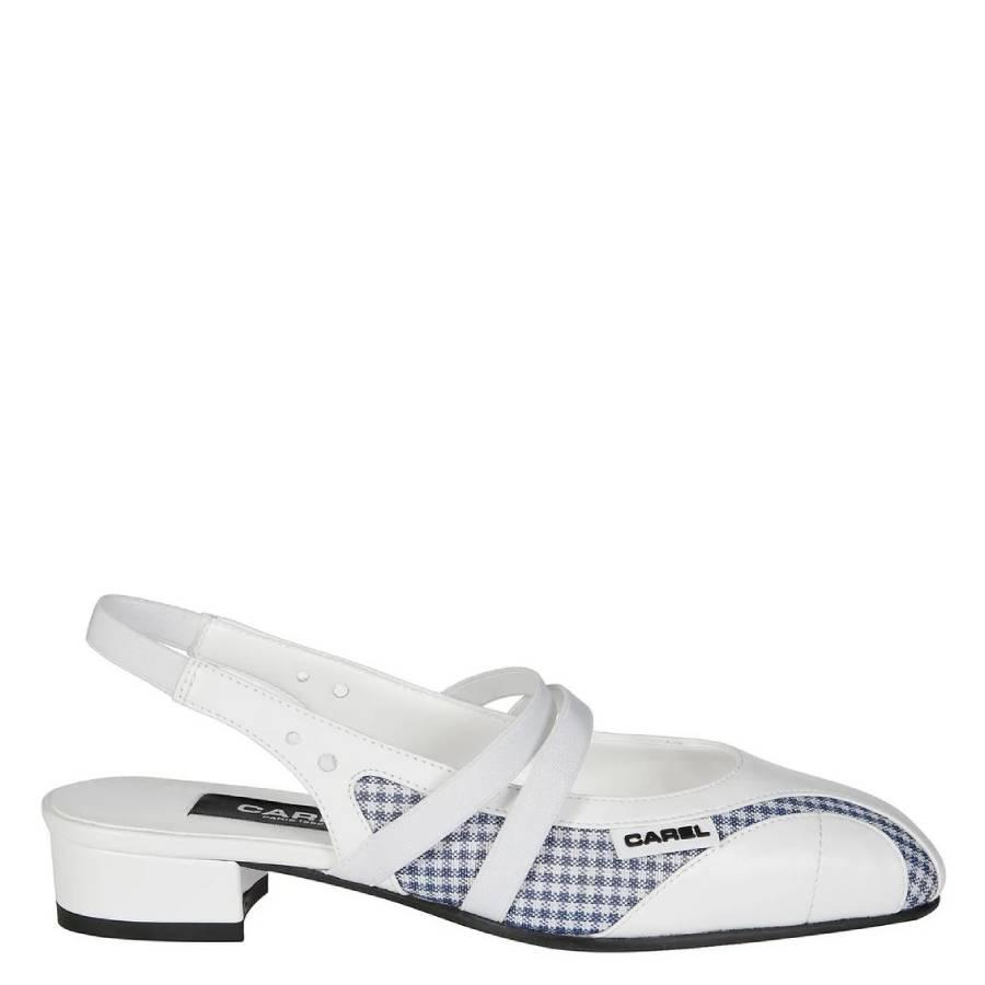 Carel Peachy Gingham Detail Slingbacks by CAREL