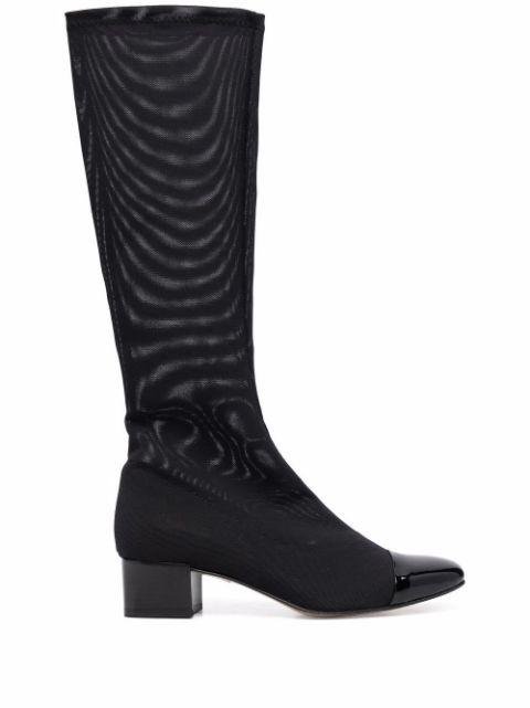 square-toe block-heel boots by CAREL PARIS