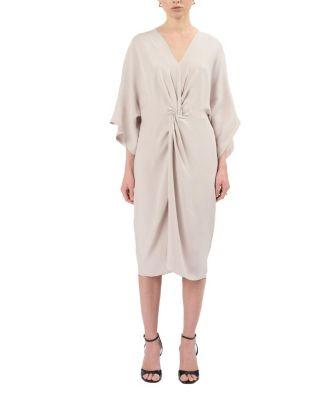 Olympia Gathered Dress by CARESTE
