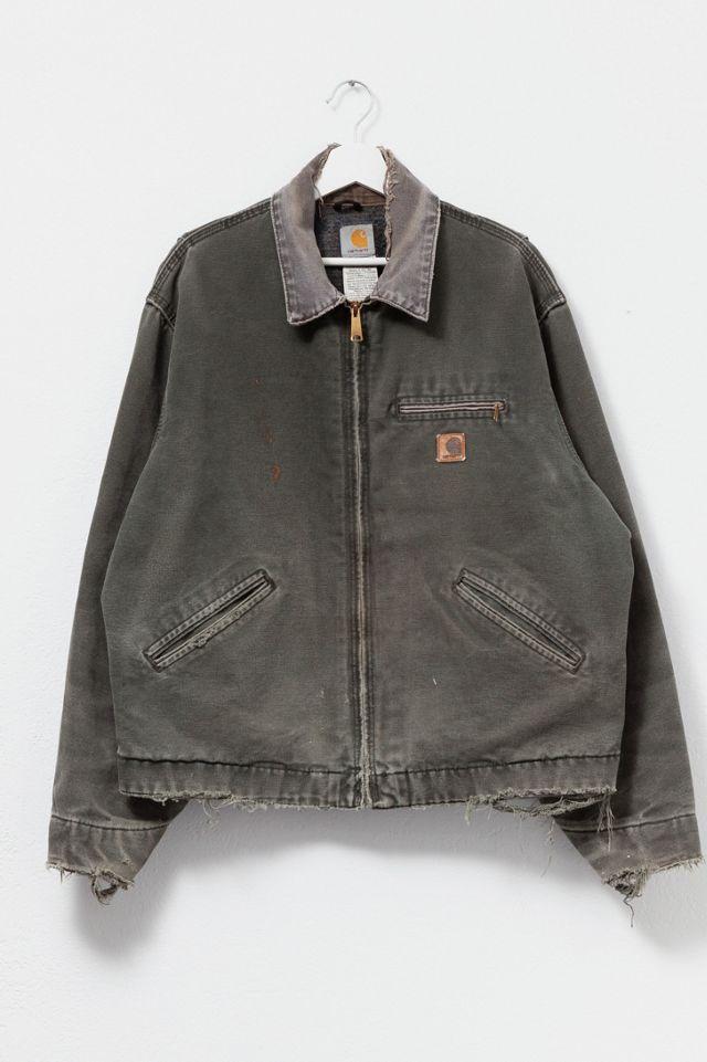 Vintage Y2K Carhartt  Distressed Green Detroit Jacket by CARHARTT